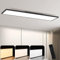 CBJKTX Plafonnier LED Panneau à intensité variable - Plafonnier plat salon avec télécommande 100x25CM Lampe de cuisine 42W Plafonnier salon Panneau moderne blanc pour bureau cuisine chambre couloir