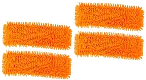 Amosfun 4stücke Mop Kopf Ersatzbezüge Hochabsorbierende Reinigungstücher Orange Für Effektive Bodenpflege Geeignet Für Ecken Fenster Und Böden Langlebig Und Sanft Zu Oberflächen