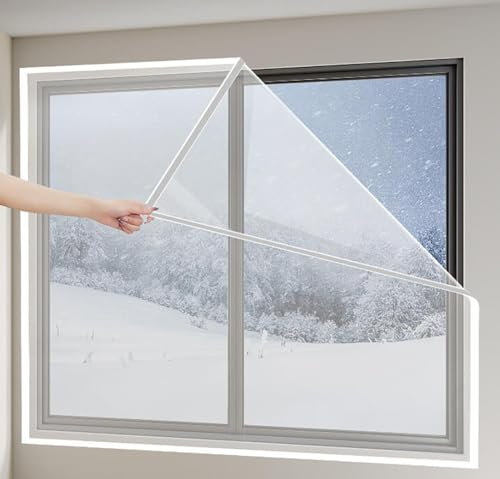 Cozomiz Isolant Thermique Isolation Porte Avec PVC Rideau De Porte Isolant Rideau d'occultation Coupe-vent Imperméable Isolation Phonique Rideau Isolant en PVC Blanc 100x100cm