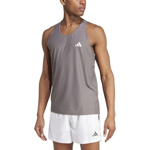adidas Herren Own The Run Tank Top, Charcoal, L
