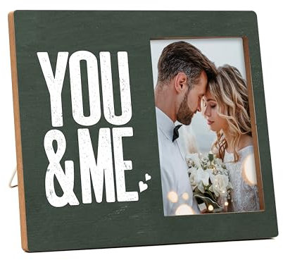 valucise Bilderrahmen für Paare, You and Me Bilderrahmen, Verlobungsgeschenk für Sie und Ihn, Paargeschenke für Freund, Freundin, Bauernhaus, Wohnzimmer, Schlafzimmer, Dekoration -81