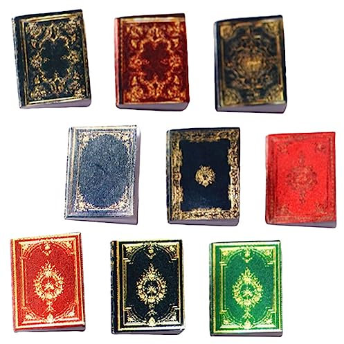 Vaguelly 9 Stück Puppenhaus Buch Puppenhaus Puppenhaus Miniatur Bibel Miniatur Ornamente Für Puppenhaus Mini Kinderspielzeug Rollenspiel Spielzeug Puppenhaus Ornament