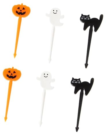 Tableware, Food Picks 6 Pieces, Fruit Fork Picks, Bento Box Decor, Farm Cartoon Animal Food Fork Set, Small Forks, Plastic Toothpicks