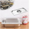 NJDQFA Rechteckig Buffet Speisenwärmer,Thermobehälter Für Speiseeis,Edelstahl Meal Prep Boxen Gastronormbehälter,1/4（26.5 * 16.5）,6.5cm0.8side