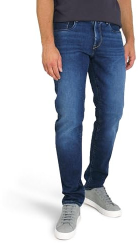 Pierre Cardin Herren Lyon Tapered Lefthand Twill Stretch Denim Jeans, 6817 Dark Blue Fashion