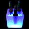 3.5L LED Eiskübel,Multicolor LED Sektkühler mit Schmelzwasser-Auffang,Großraumbehälter Flaschengetränke für Party Heim Bar Club Thema Batteriebetrieben
