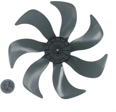 Eawfgtuw Household silent fan plastic propeller with nut cover,Plastic Fan Replacement,Thicken Plastic Fan or Household Stand Fan or Desk Fan(7-)