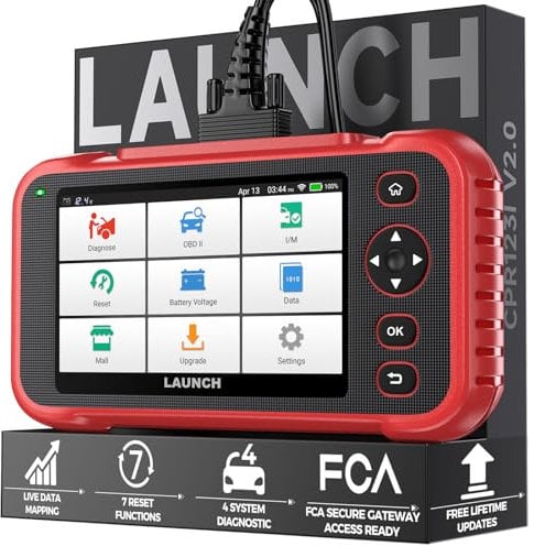 Launch CRP123I V3.0 OBD2 Diagnosegerät Auto, Auslesegerät Auto Check Engine/ABS/SRS/Getriebe Auto Diagnosegerät, Lebenslanges Kostenloses Update, Öl/Bremse/DPF/SAS/BMS/Drosselklappe Reset