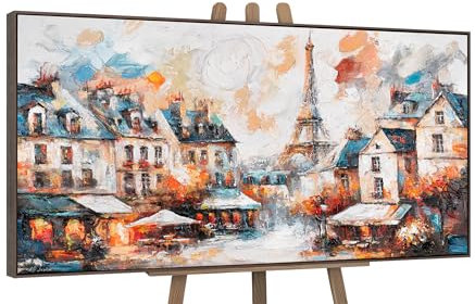 YS-Art - Dipinti acrilici su tela quadri moderni con cornice dipinti a mano decorazioni per la casa opere d'arte vere e proprie 200x100 cm
