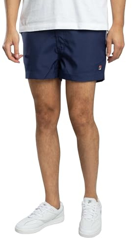 FILA Herren Hightide 4 Frottee-Shorts, Navy/Gardenia, S