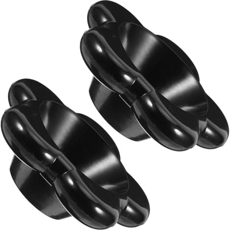 BAZEITFLOW Lot de 2 Volants de Vanne en Bakélite Noire Tige Carrée 8x8 Mm Longueur 80 Mm Poignée Antidérapante pour Robinet Extérieur et Vanne Industrielle à Volant Robuste et Précis