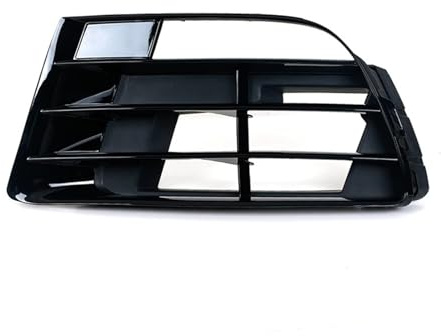 Doppelsteg Grill Glanz Schwarz Für VW Für Scirocco R 2009-2014 Auto Front Stoßstange Nebel Licht Lampe Abdeckung Grille Unteren Grill Kühler(Left)