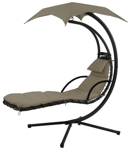 PATIO Schwebeliege mit Sonnenschirm Albert bis 120 kg ergonomisch drehbar