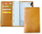DELMON VARONE - Personalisierbarer Taschenkalender 2025 + 2026 Anilin Leder braun - Organizer Terminkalender (1 Woche auf 2 Seiten) - Buch-Kalender Lederhülle - Kalenderbuch mit Wochenübersicht klein