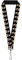 Buckle Down Lanière-1.0-Classique Mickey Mouse Pose Noir Chaîne de clé, Multicolore, Taille Unique Femme