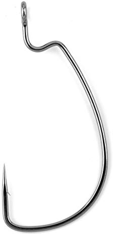 Gamakatsu Worm 330 Bottom Jigging - Offset Haken für Gummiköder, Offsethaken für Gummifische, Wide Gap Angelhaken für Jigs, Größe/Packungsinhalt:Gr. 4/0-5 Stück
