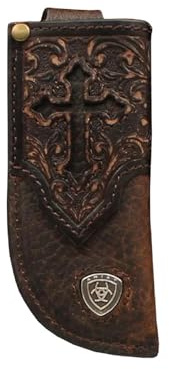 Ariat Leather Knife Sheath with Cross Cut