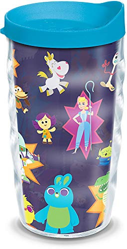 Tervis 1319847 Disney/Pixar - Toy Story 4 Collage Insulated Tumbler with Wrap and Lid, Tritan, 10 Fluid_Ounces, Clear