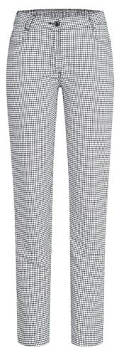 GREIFF Pantalón Five Pocket Cuisine Basic 5319 Regular Fit para Mujer, S/W pepita, 48