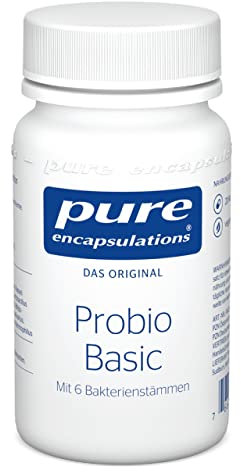 Pure Encapsulations - Probio Basic - Bifidobakterien und Lactobazillen - Sechs Bakterienstämme, 20 Mrd. CFU - Säureresistent, Gluten- und Laktosefrei - 20 Kapseln