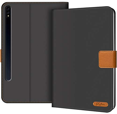 Verco Funda para Samsung Galaxy Tab S7 Plus 12.4 (2020), con función atril, color negro