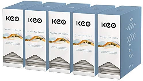 Keo Teachamp Kuvert Wei?er Tee Exotik / 5er Pack