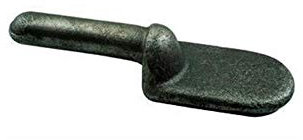 VIGLIETTA Perno per cerniera per sponde Cassoni in ferro a saldare leggera, Tradizionale, argento, Incompiuta, 11 cm