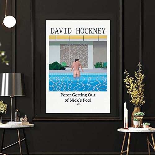A Bigger Splash Bild David Hockney Bild Ausstellung Poster Abstrakt Schwimmbad Schwimmen Poster David Hockney Wand Bilder Leinwand Gemälde Büro Dekor F21152