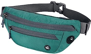 WATERFLY Bauchtasche Gürteltasche Sport Klein: Sportlich Unisex Hüfttasche Stylisch Leicht Hipbag für Outdoor Reise Wandern Travel Herren Damen