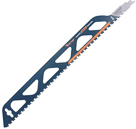 Vearter 1PC 20 Zoll (505 mm) Hartmetall-Säbelsägeblatt – Mauersägeblatt zum Schneiden von porösem Beton, Schaumziegeln, Faserzement.