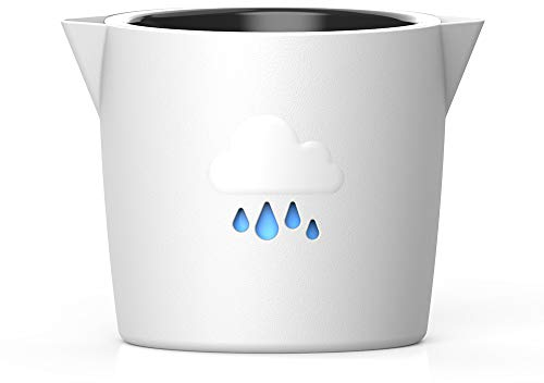 Large Self Watering Plant Pot for Indoor and Outdoor, Cloud Planter, Well Aerating and Draining Plastic 20cm Plant Pots for Orchids, African Violets, Herbs, Fiddle Leaf, Money Tree, Grey