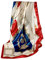 GLORIS Seidenschal Damen 90x90cm Rot blau Elegante Seidentuch Haare Seidentuch Damen Halstuch Damen Elegant Satintuch Halstuch Seide Bandana Tuch Kopftücher Damen Ansatz Scarf