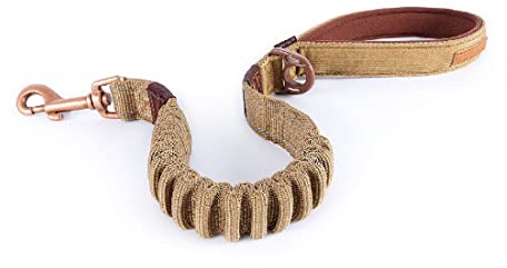 EZYDOG Zero Shock Dog Lead | Zero Shock Technology, 0.6m, Small, Medium, Large Dogs, Comfortable Padded Handle, Traffic Control, 25 inches (Corduroy)