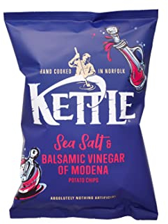 Kettle Sea Salt & Balsamic Vinegar of Modena 12 x 130g