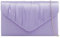 fi9® Bolso de mano de satén para mujer, para fiesta, graduación, novia, noche, Lila, medium