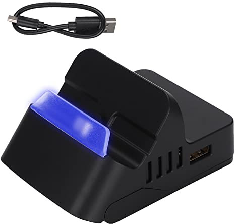 KOSDFOGE Type-C Tête Mâle Base Bluetooth Base de Charge de Conversion Vidéo HDMI pour Hôte de Commutateur, Station d'accueil TV Portable de Remplacement pour Nintendo Switch Officiel avec HDMI
