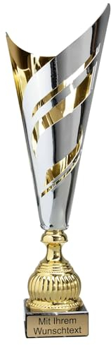 Pokale 3er Serie 40510 Silber/Gold 48,5 cm
