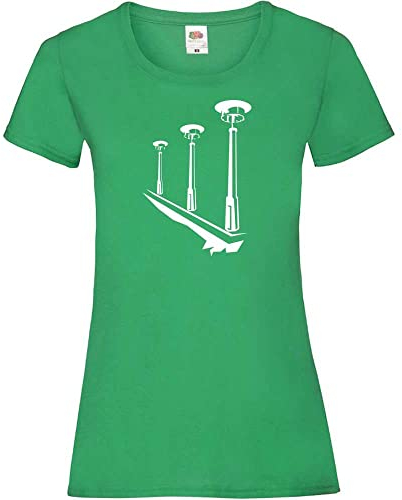 DDR Linternas Mujeres Lady-Fit Camiseta, verde, XXL