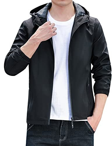 Football Jacken Herren Neuer Sportmantel für Herren, Kapuzenpullover, Stretch-Strumpfhose, Lauf- und Fitnesskleidung, schnell trocknende Top-Trainingskleidung Winterjacke Herren Daunenjacke