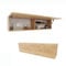 PLATAN ROOM Badschrank 80/120 / 160/200 / 240 breit Badmöbel Badezimmer Klapphängeschrank Schrank Hochglanz Matt Weiß (Gold Eiche, 120 x 30 x 25)