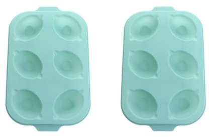 Pokinge 2 Packungen Zitronenform, weiches Silikon, für Süßigkeiten, Schokolade, Antihaftbeschichtung, Dessert-Form, multifunktional, Küchen-Backutensilien