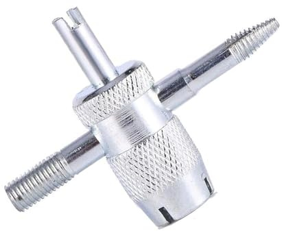 Laosting-R Valve Core Remover Tool 4 in 1 Tire Valve Stem Removal Tool Tire Stem Core Remover for Bicycle,Motorcycle,Car