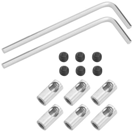 Create idea 6 Sätze von Pinion Gears RC Automodell Zubehör Pinion Reducer Hülse Adapter 3,175 mm auf 5 mm Motorachse Umbau Hülse kompatibel mit RC Motor Motor Motor