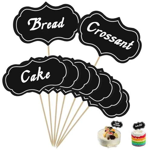 50 Pcs Blank Toothpick Flags - Writable Mini Labels for Buffets and Parties, Reusable White Food Decoration