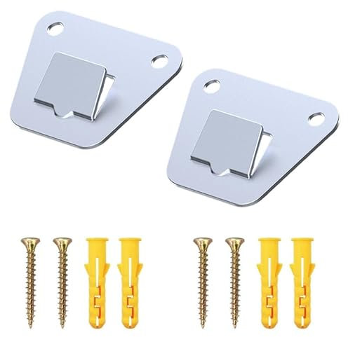 2 Pack Wall Fan Mounting Bracket - Wall Mount Fan Brackets Holders - Solid Steel Fan Wall Mount Bracket with Fastening Screws (2 Pack)