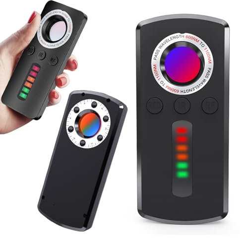 ExcellaElite Hidden Camera Detectors,Spy Camera Detector GPS Tracker Devices Finder Portable Hidden Bug Detector for Travel, Car, Bathroom, Hotel,listening devices