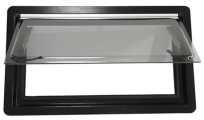 pujindu Finestra di Emergenza per Camper, Finestre di Ricambio in Vetro Temperato con Schermo, Finestra di Ricambio per Rimorchio di Emergenza per Carrozza Ristorante(100x60cm/39.4x23.6in)