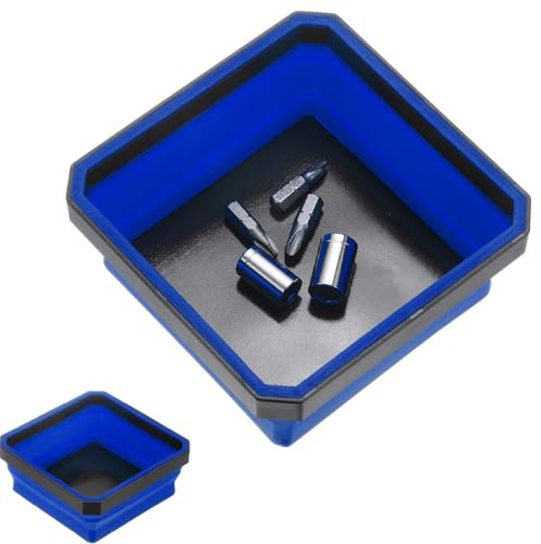 Bandeja de Piezas Magnéticas,Bandeja de Herramientas de Silicona Magnética,Cuenco de Silicona Magnético Plegable,Tazón De Silicona Magnético para Almacenamiento de Tornillos Y Piezas