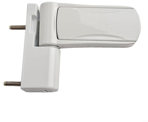 Zilimontt Flag Hinge Composite Door Hinge Aluminum Profile Door Flag Hinge with 3D Adjustment and Mute Buffer, Heavy Duty Door Hinge Adjustable Butt Rebate Door Hinge