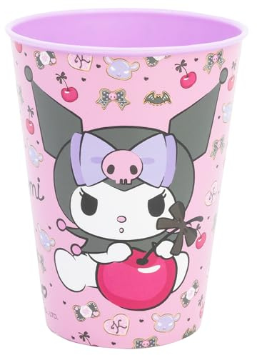 Stor Kuromi Kinderbecher 260ml aus Kunststoff - Wiederverwendbar, Bruchsicher, BPA-Frei - Idealer Trinkbecher für Kinder zu Hause und Schule